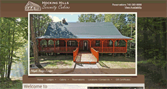Desktop Screenshot of hockinghillsserenitycabins.com